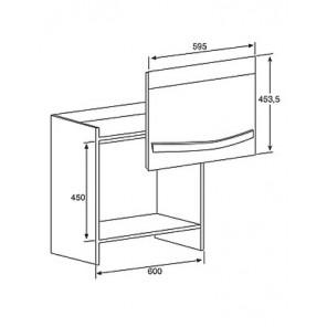 Лифтовая дверца Teka LD455 бежевый-золото (40519712)